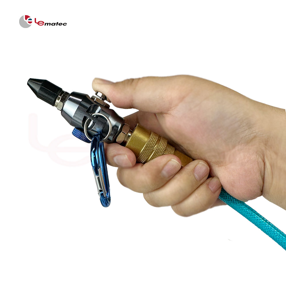 LE-AB185K Mini Air Duster Kit – Adjustable Airflow, Safety Nozzle, ¼″ Inlet