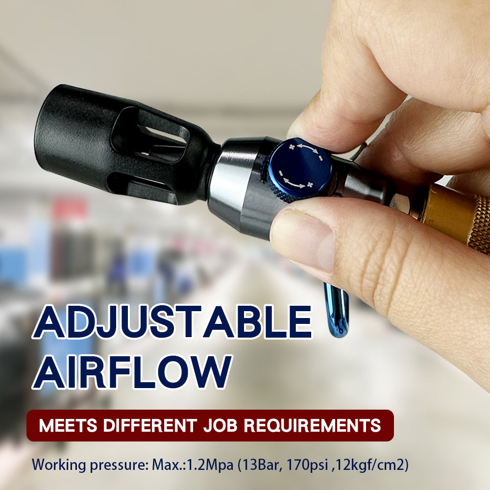LE-AB185K Mini Air Duster Kit – Adjustable Airflow, Safety Nozzle, ¼″ Inlet