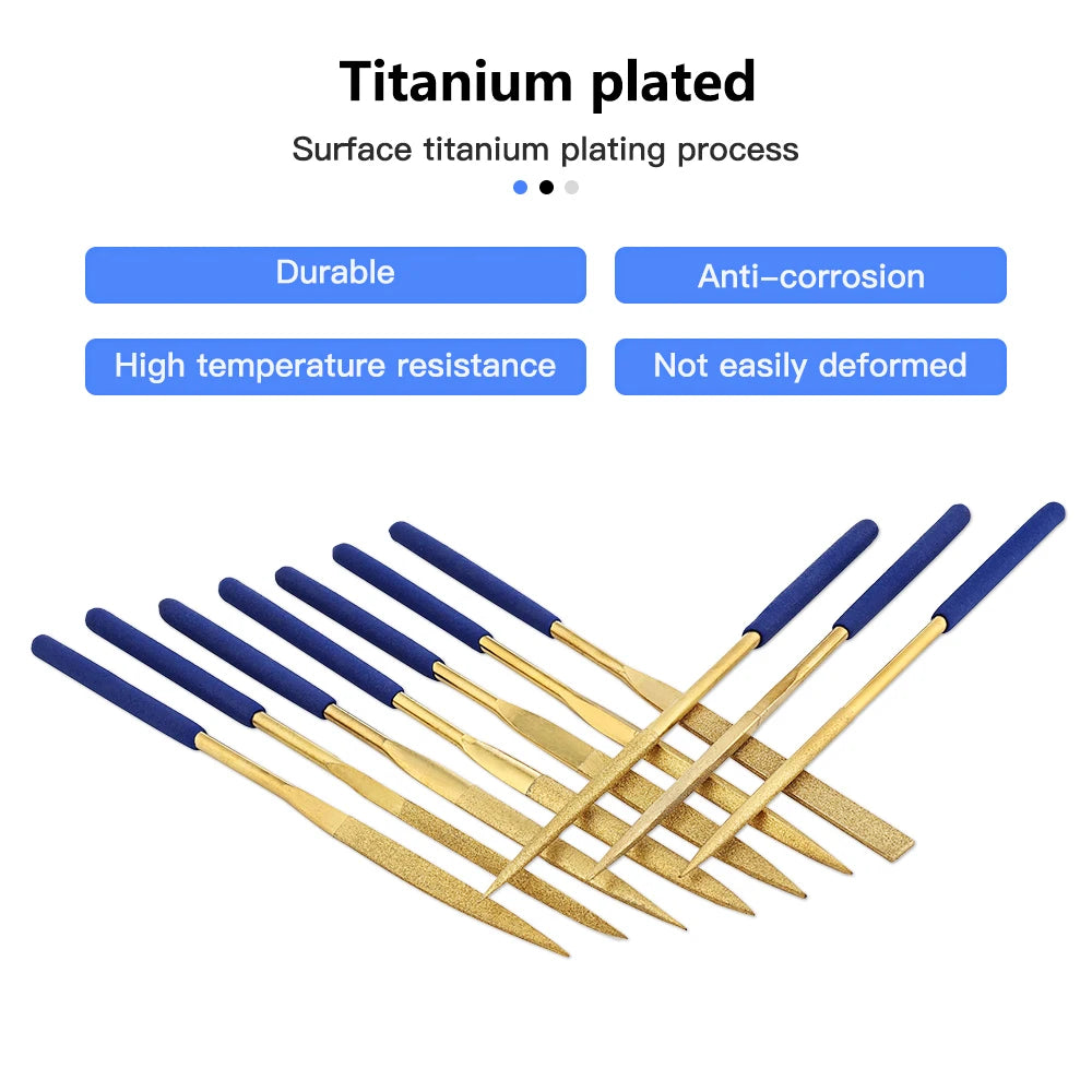 10 Piece Diamond Needle File Set