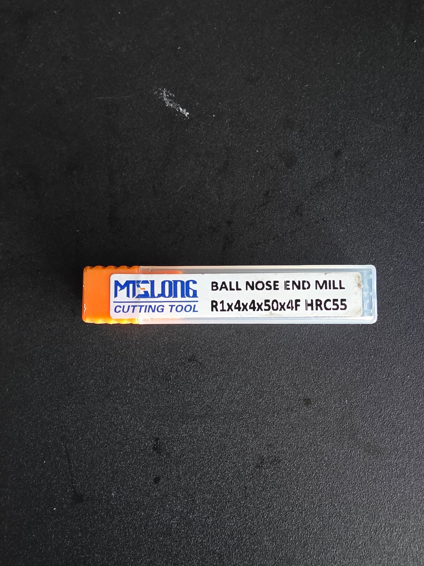 Solid Carbide Ball Nose Endmill — R1×4×4×50×4F (HRC55, TiSiN)