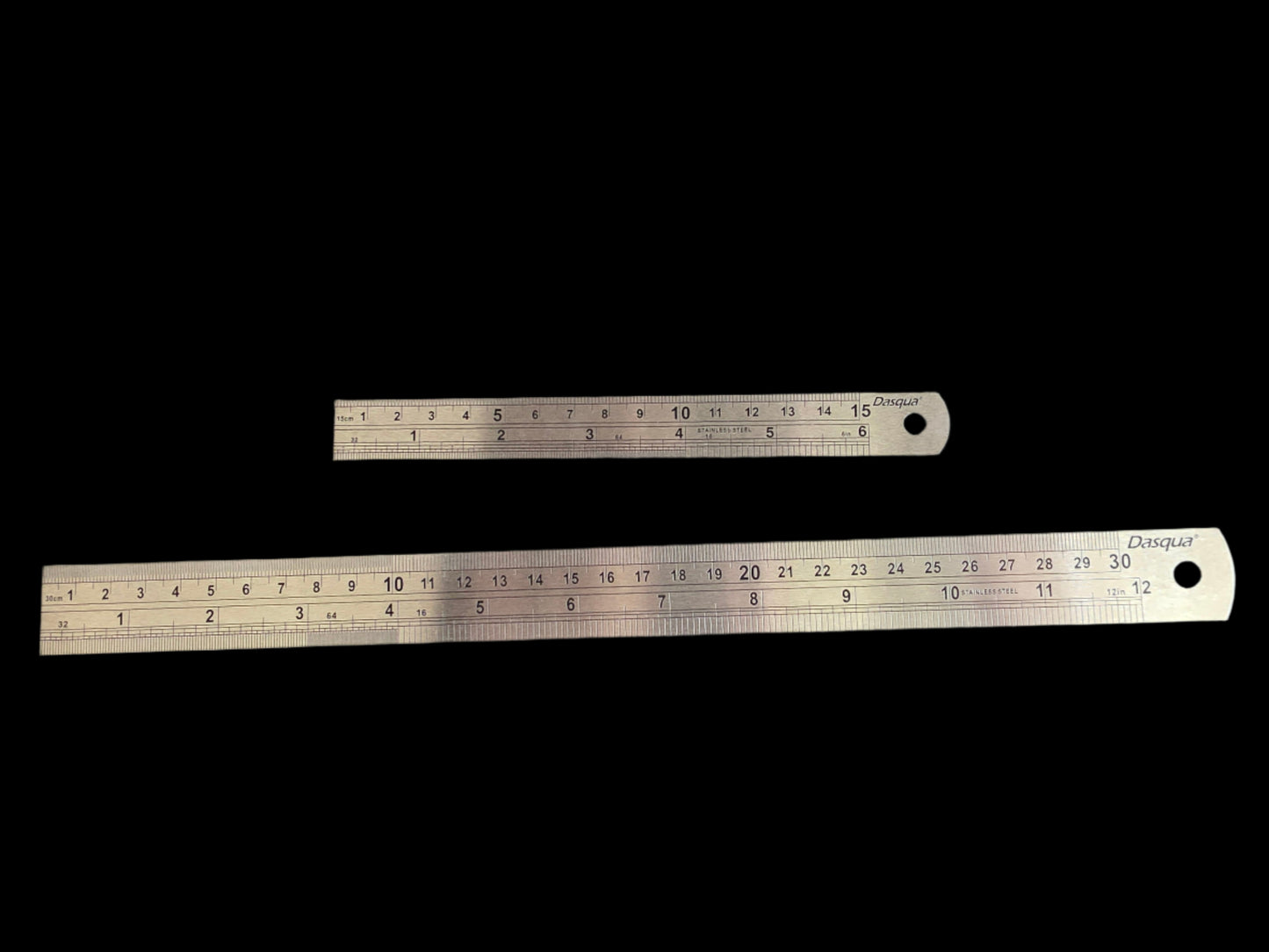 Dasqua Stainless Steel Rulers 150mm and 300mm