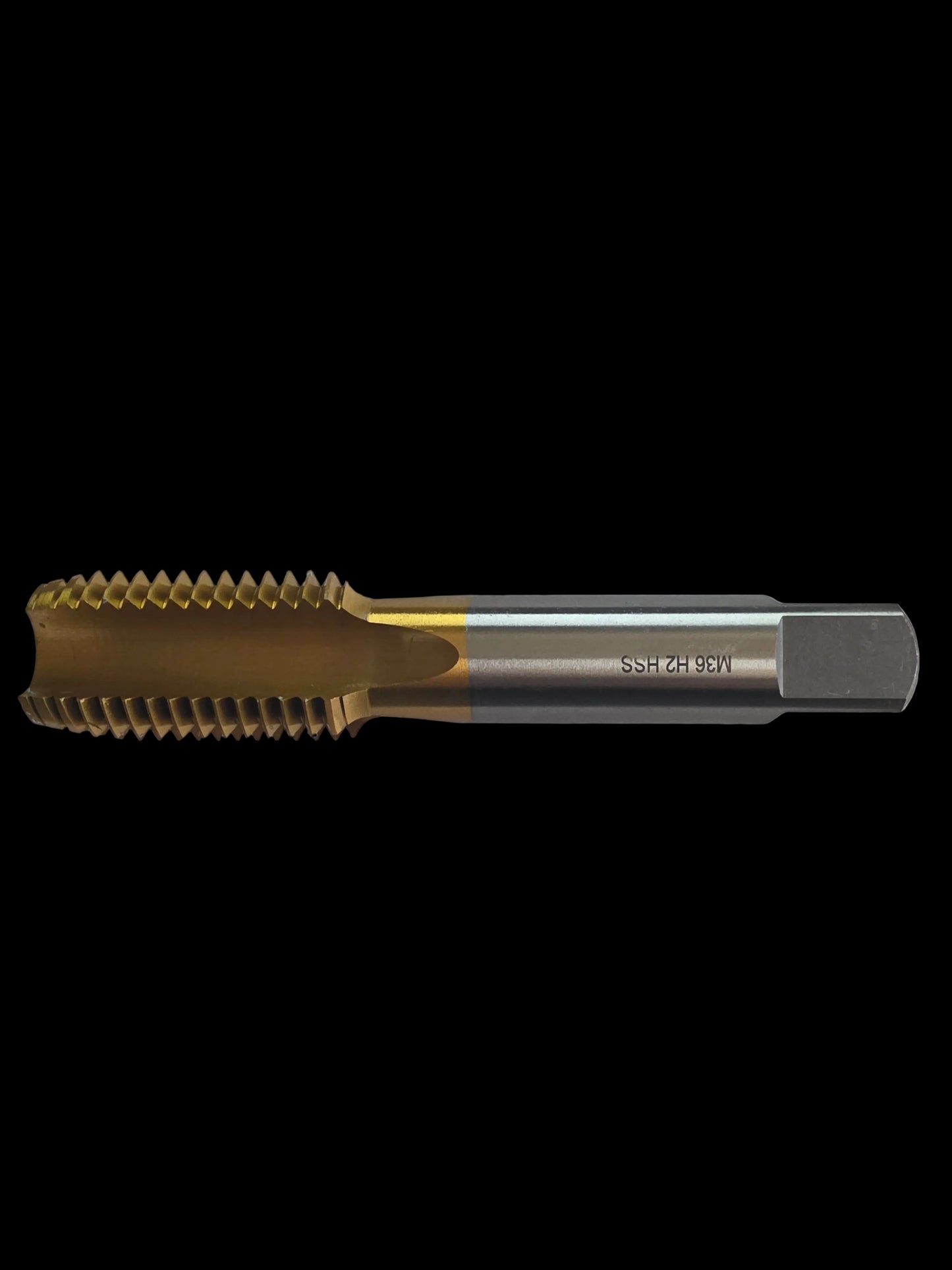 M20 Straight Flute Machine Tap — TiC Coated (Metric Coarse, HSS)