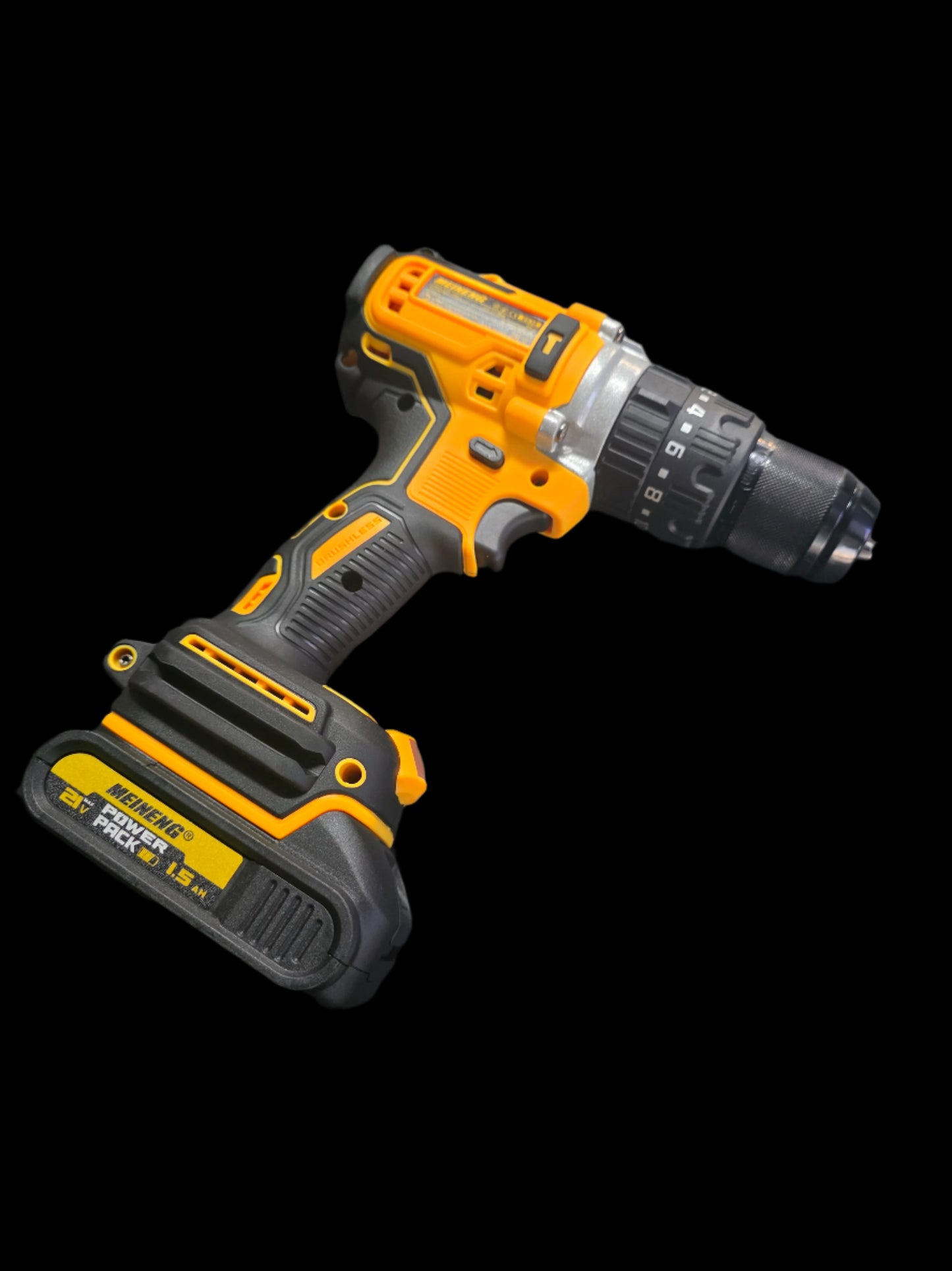Meineng 2538 Cordless Drill – 21V Brushless with 2 x 1.5 Ah Batteries