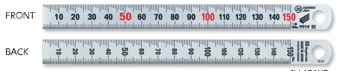 Niigata Seiki 150mm Steel Rule (SV-150KD)