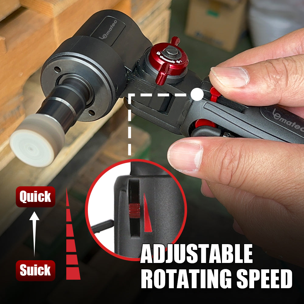 LE-G2543R Flexible Head Air Die Grinder – ¼″ Collet, 20,000 RPM, Rear Exhaust
