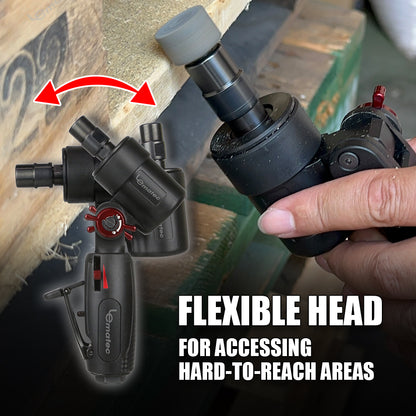 LE-G2543R Flexible Head Air Die Grinder – ¼″ Collet, 20,000 RPM, Rear Exhaust