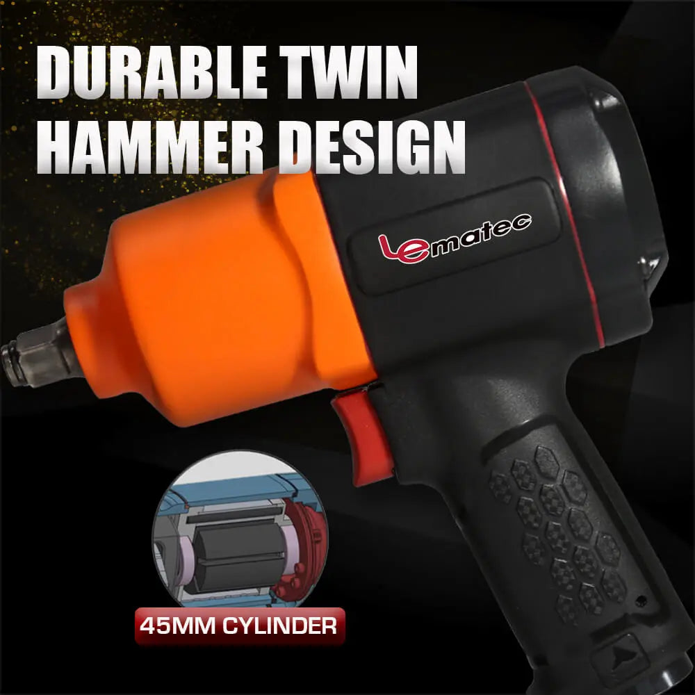 Heavy Duty Air Impact Wrench Twin Hammer