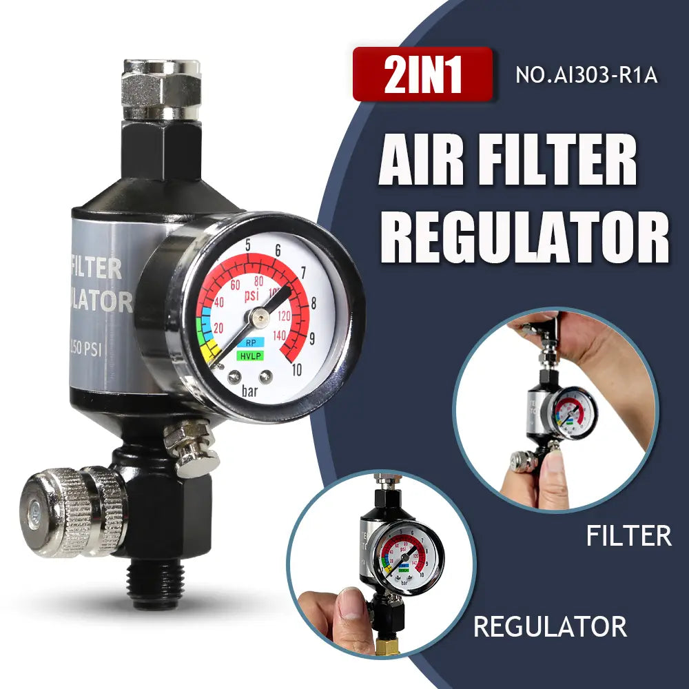 1/4" Air filter with regulator