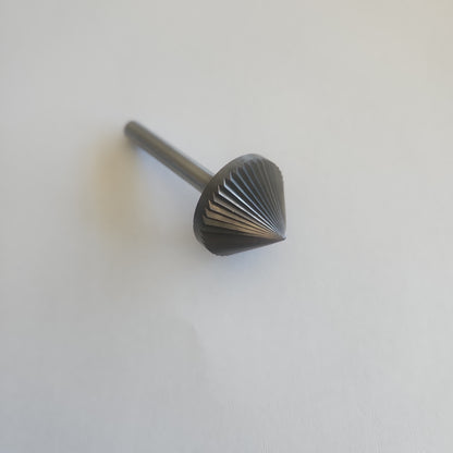 SK62512 – 12mm 90° Countersink Burr, 6mm Shank  Single Cut for Steel & Cast Iron