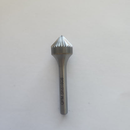 SK61608 – 8mm 90° Countersink Burr, 6mm Shank  Single Cut for Steel & Cast Iron