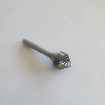 SK61608 – 8mm 90° Countersink Burr, 6mm Shank  Single Cut for Steel & Cast Iron