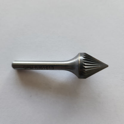 SJ61613 – 16mm 60° Countersink Burr, 6mm Shank  Single Cut for Steel & Cast Iron