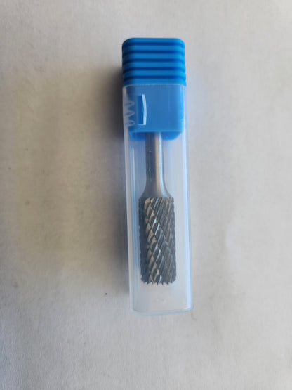 SB61225 – 12mm End-Cut Cylinder Burr, 6mm Shank  Double Cut for Steel & Cast Iron