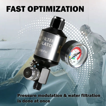 1/4" Air filter with regulator