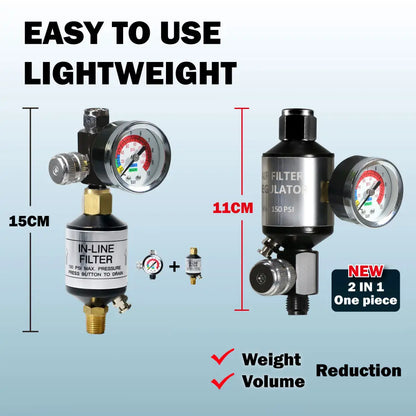 1/4" Air filter with regulator