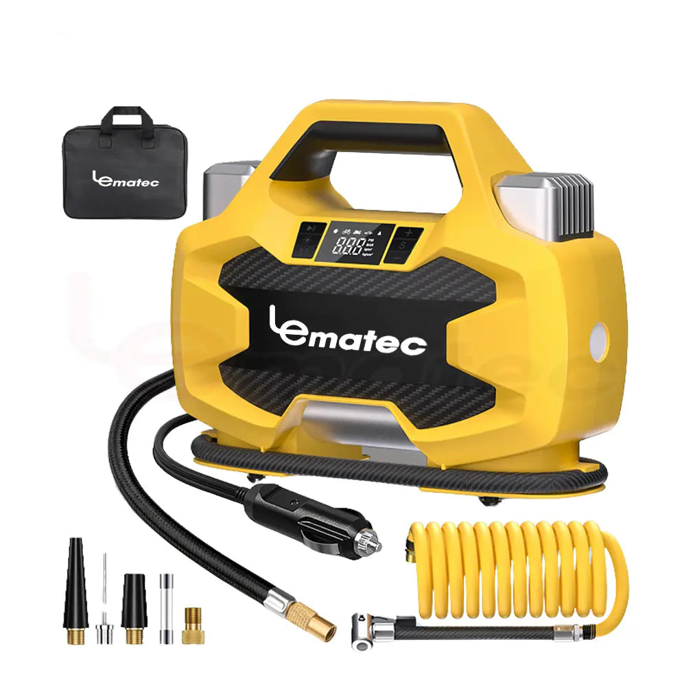 Wired 12V Dual Cylinder Air Pump with Digital Display
