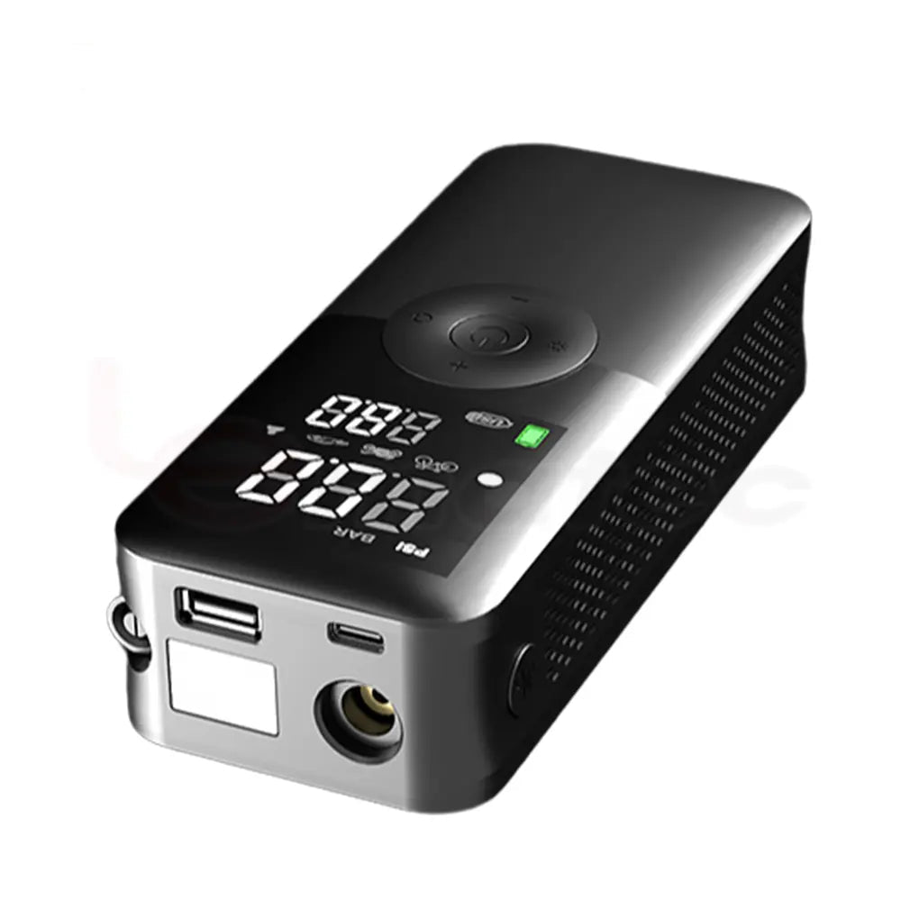 Cordless Smart Air Compressor with LED & Power Bank