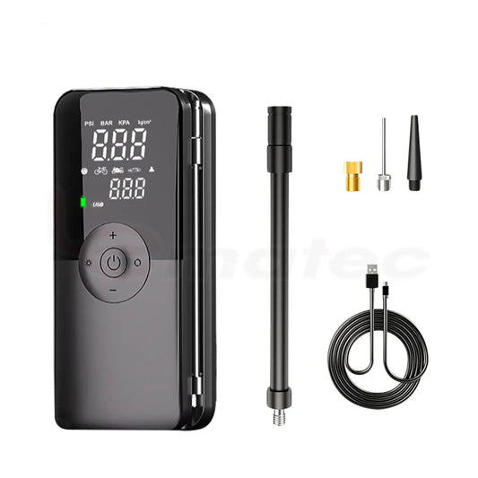 Cordless Smart Air Compressor with LED & Power Bank