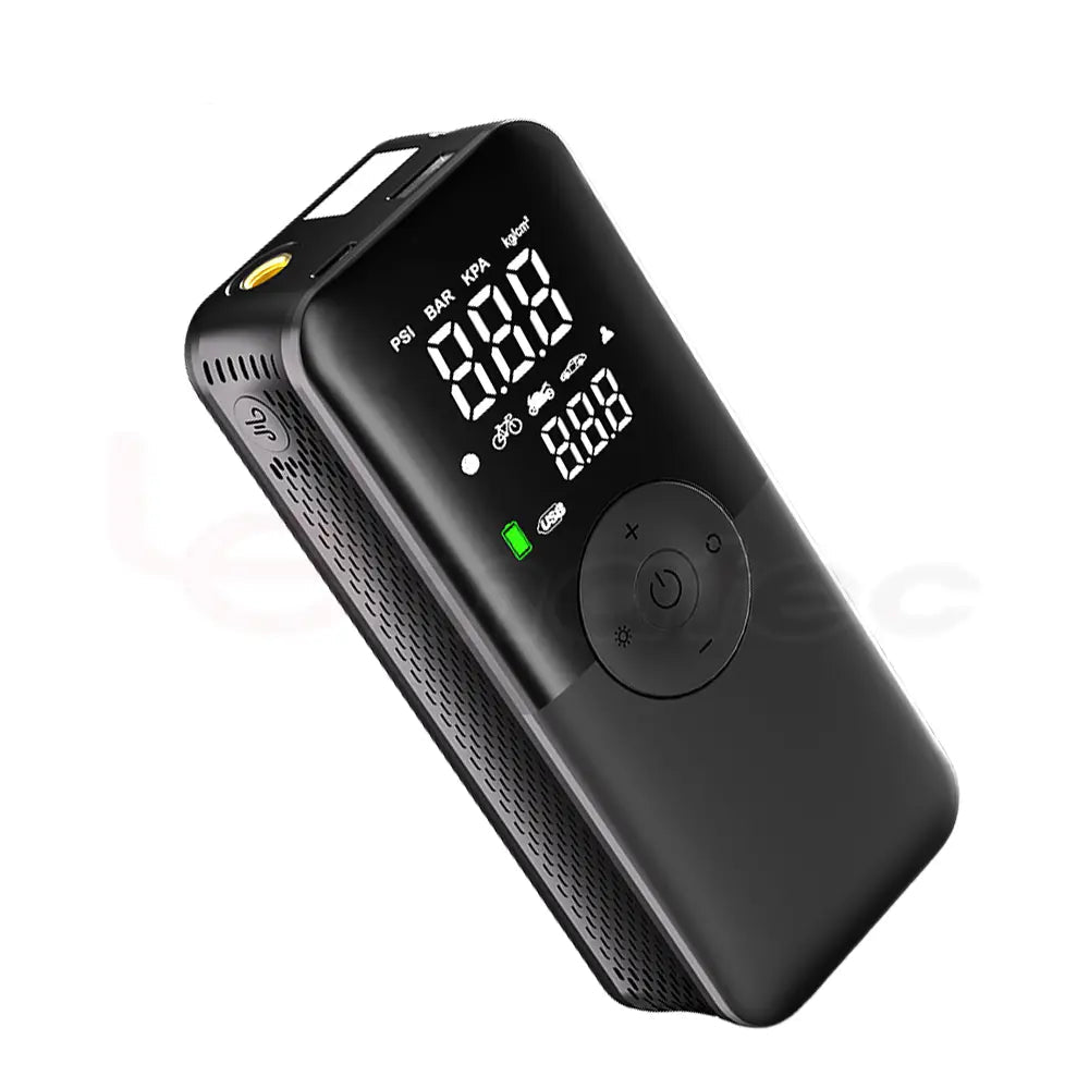 Cordless Smart Air Compressor with LED & Power Bank