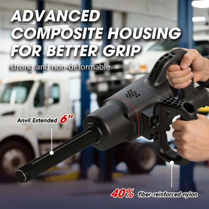 1" Magnesium Composite Impact Wrench with 6" Extended Anvil
