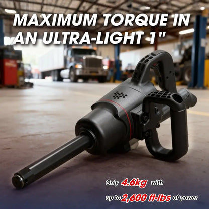 1" Magnesium Composite Impact Wrench with 6" Extended Anvil