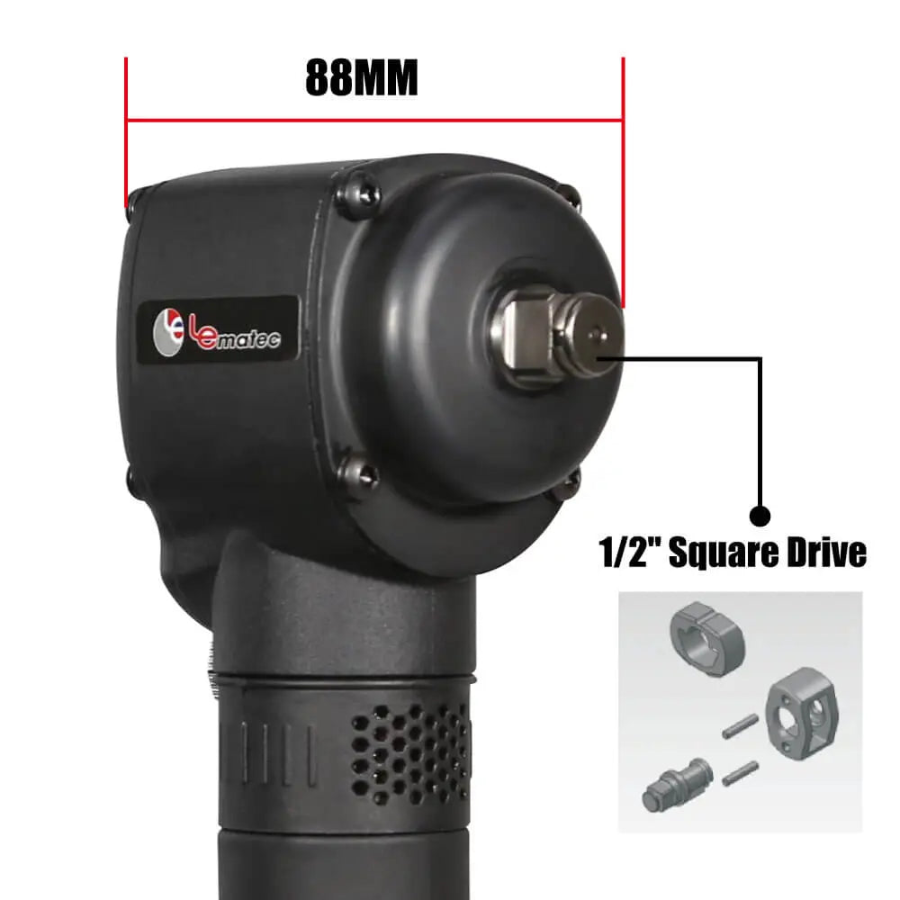 1/2 inch Air Angle Impact Wrench 9000RPM
