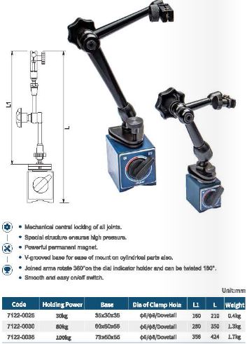 Dasqua Universal Magnetic Base With Fine Adjustment