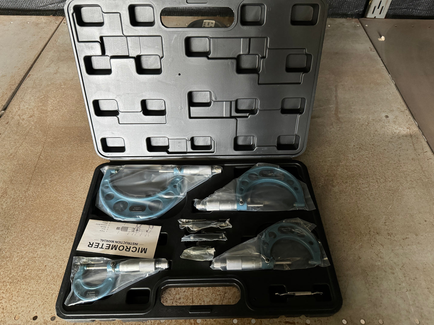 4 Piece Micrometer Set (418-500M)