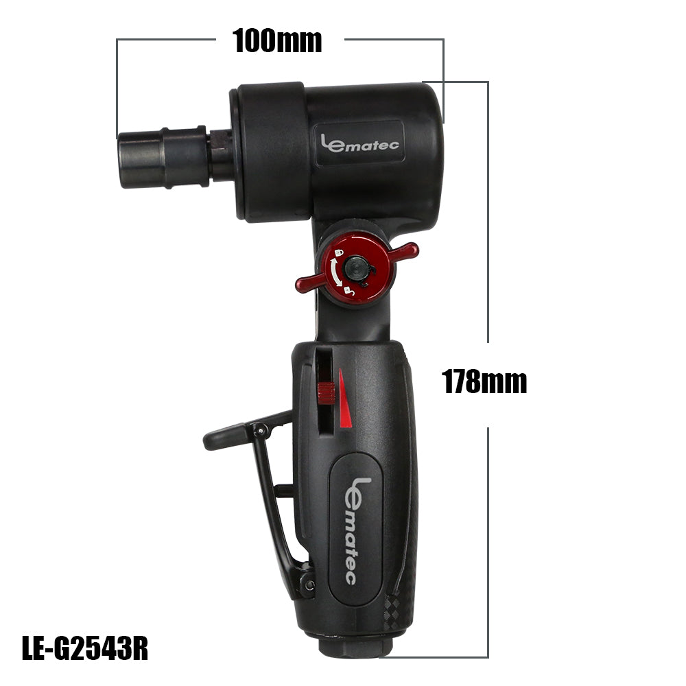 LE-G2543R Flexible Head Air Die Grinder – ¼″ Collet, 20,000 RPM, Rear Exhaust