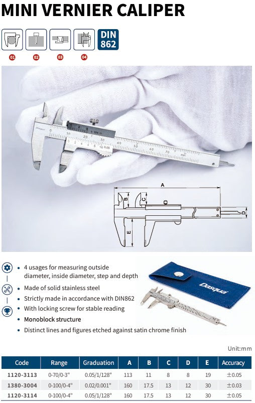 MINI VERNIER CALIPER