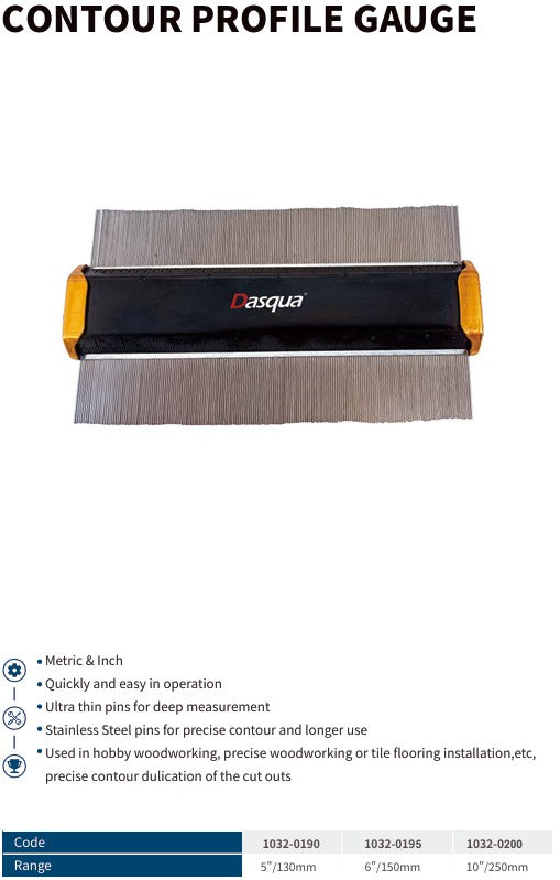 Contour Profile Gauge