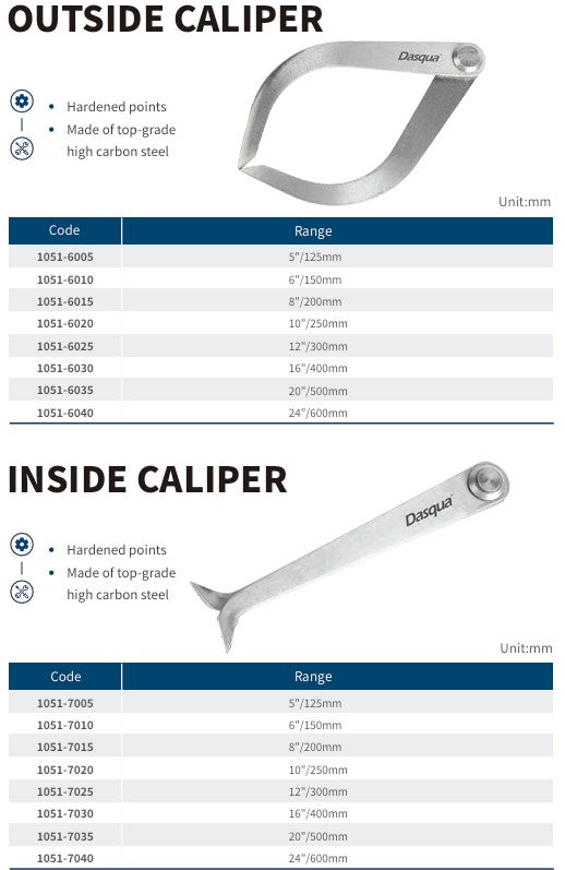 OUTSIDE & INSIDE CALIPER