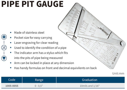 PIPE PIT GAUGE