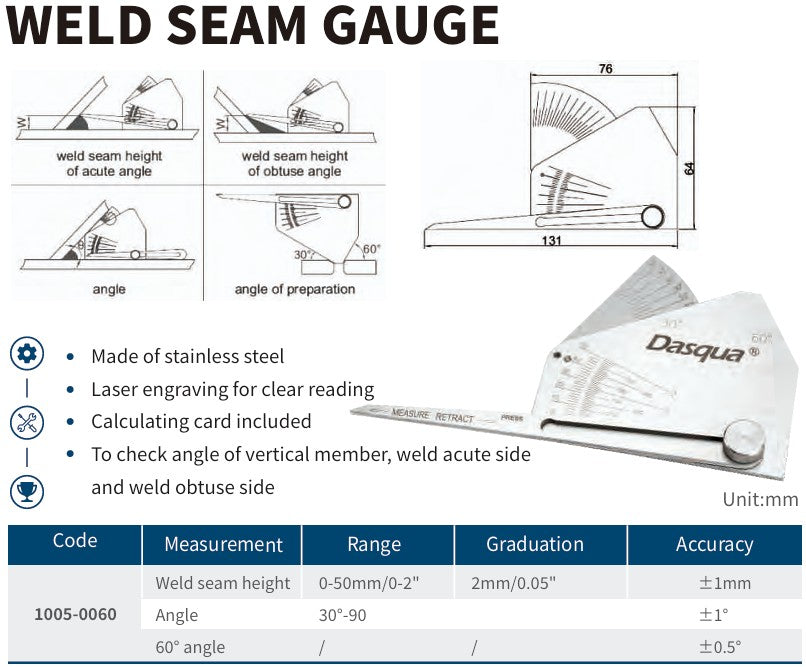 Weld Seam Gauge