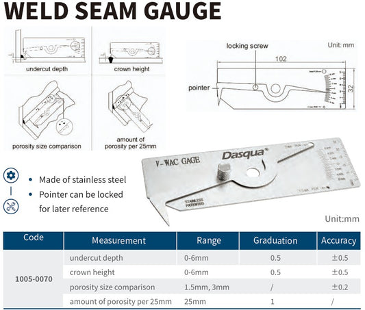 Weld Seam Gauge