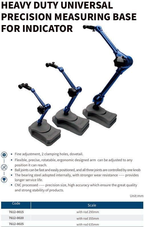 Heavy Duty Universal Precision Measuring Base for Indicator