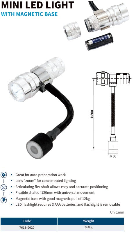 Mini LED Light with Magnetic Base