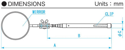 TELESCOPING INSPECTION MIRROR