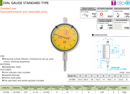 Dial Indicator (DI-1058)