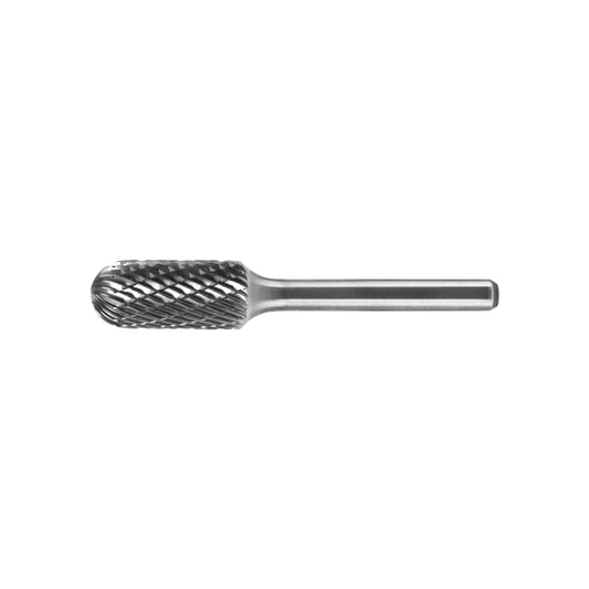 SC61225 – 12mm Ball-Nose Cylinder Burr, 6mm Shank  Double Cut for Steel & Stainless