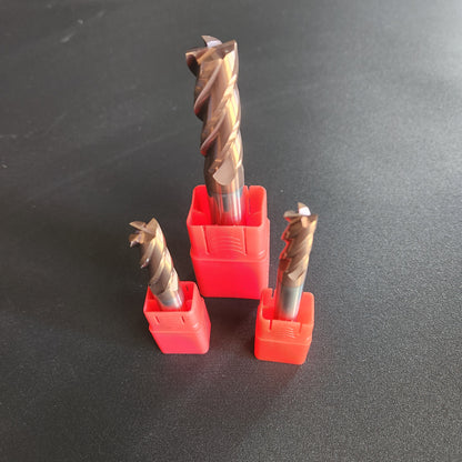 Plus Tools Solid Carbide Square Endmill – TiCN Coated  4 Flute  HRC 55