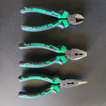6" Pliers Set – Needle Nose, Side Cutters & Combination  Clearance Stock