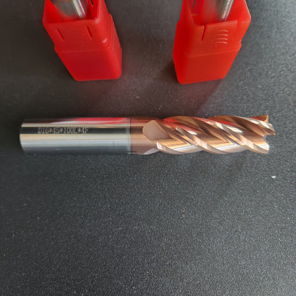 Plus Tools Solid Carbide Square Endmill – TiCN Coated  4 Flute  HRC 55