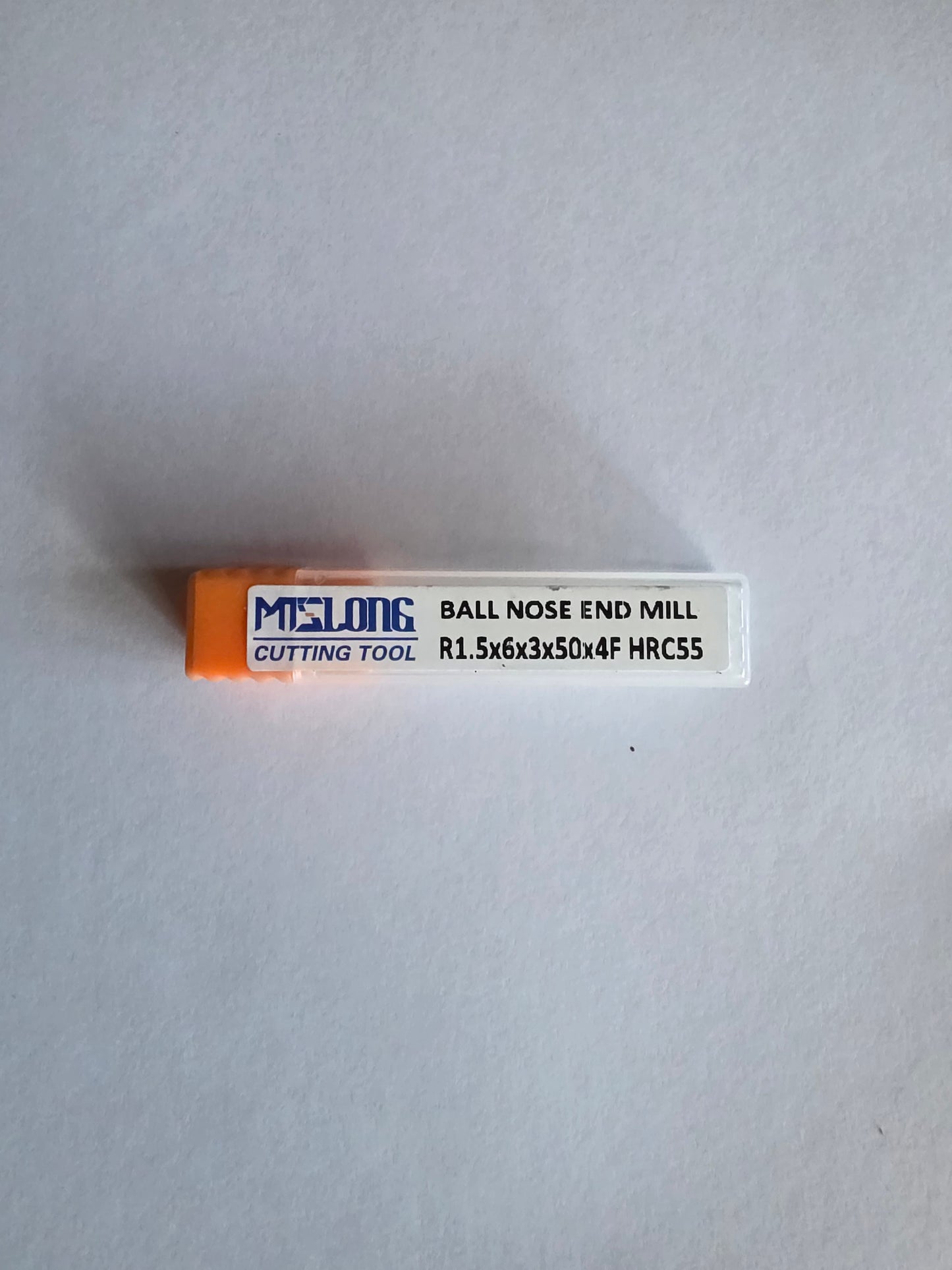 Solid Carbide Ball Nose Endmill — R1.5×6×3×50×4F (HRC55, TiSiN)