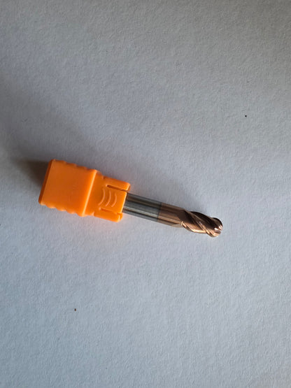 Solid Carbide Ball Nose Endmill — R3×12×6×50×4F (HRC55, TiSiN)