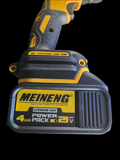 Meineng 2538 Max Cordless Drill – 21V Brushless with 2 x 4Ah Batteries