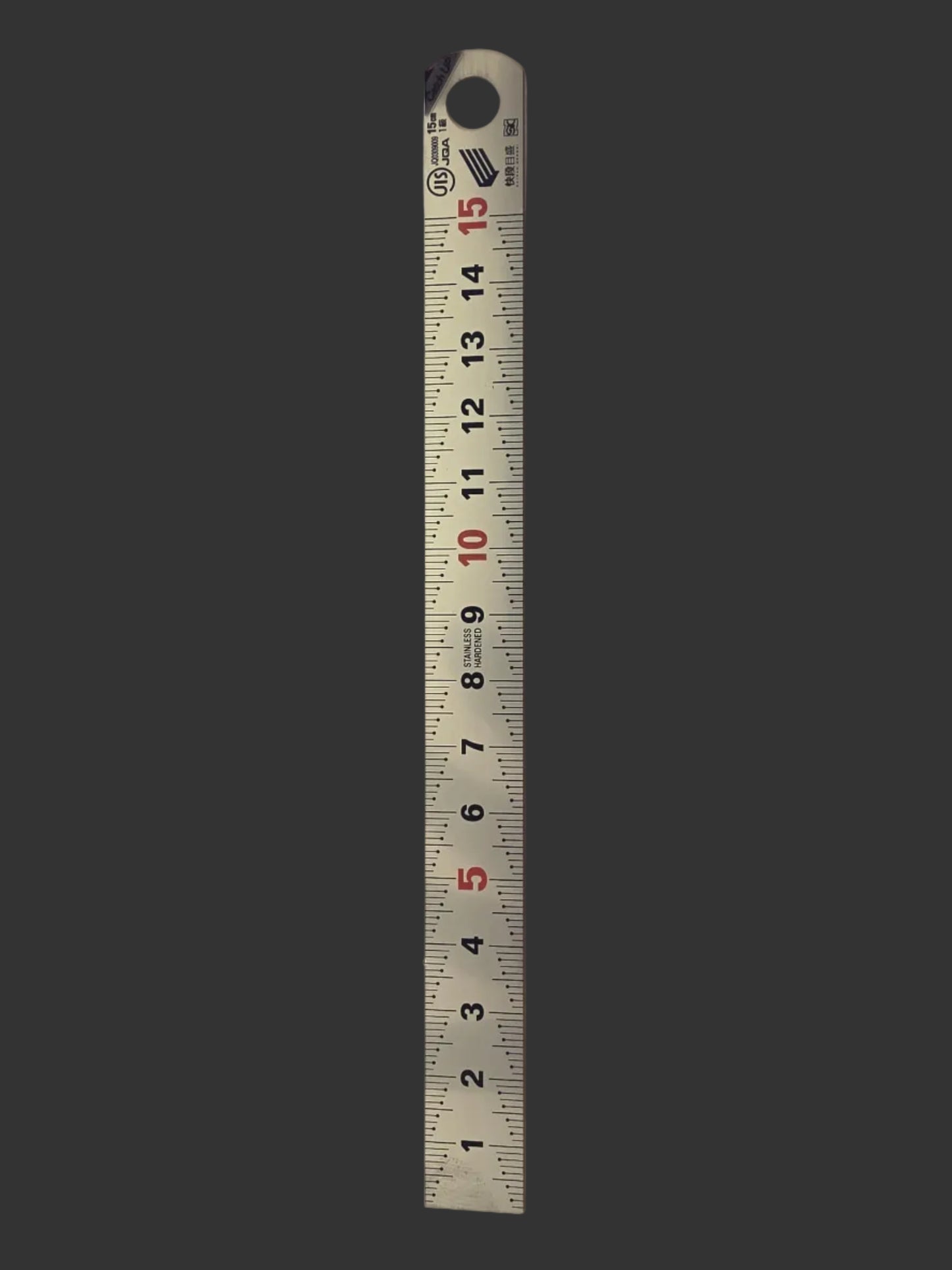 CATCH UP STAINLESS STEEL RULER 15cm KAIDAN
