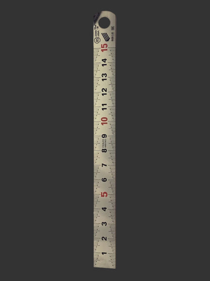 CATCH UP STAINLESS STEEL RULER 15cm KAIDAN