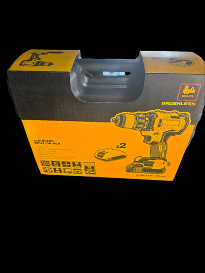 Meineng 2538 Max Cordless Drill – 21V Brushless with 2 x 4Ah Batteries