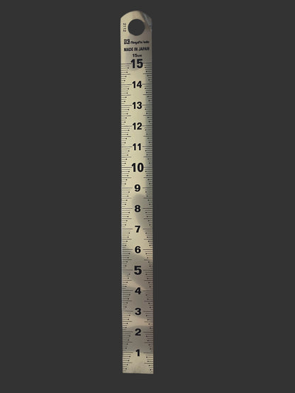 CATCH UP STAINLESS STEEL RULER 15cm KAIDAN